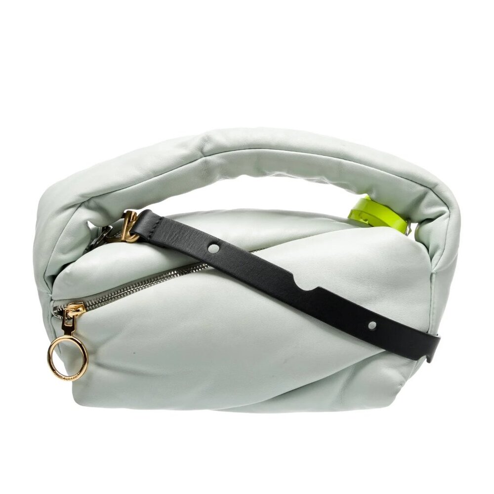 Off-White Padded Pouch Bag Blue-Green
